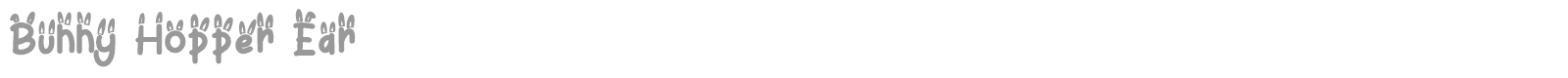 Bunny Hopper font preview